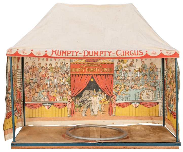  Schoenhut’s Humpty Dumpty Circus Tent. Circa 1918. Lithogra...