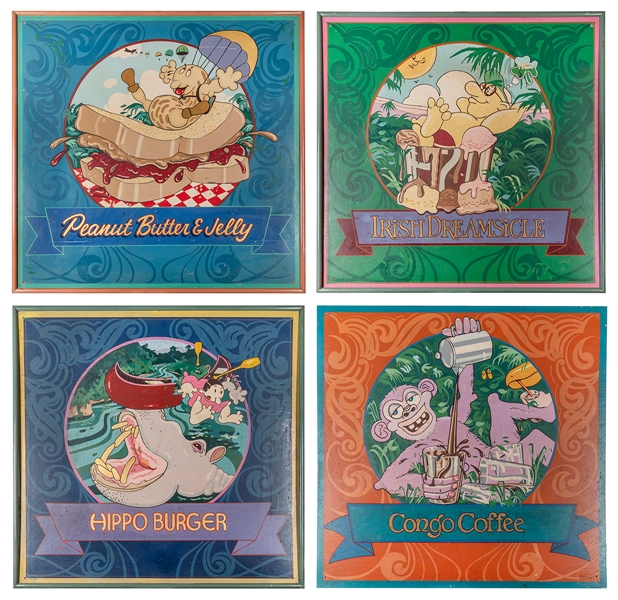  Four Jungle Jim’s (Orlando) Food and Beverage Signs. Painte...