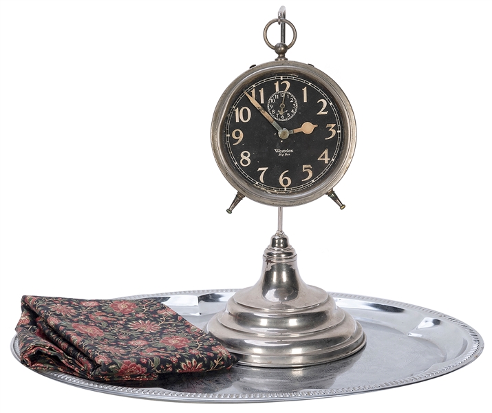  VANISHING ALARM CLOCK. Bridgeport: Sherms, 1930s. A heavy m...