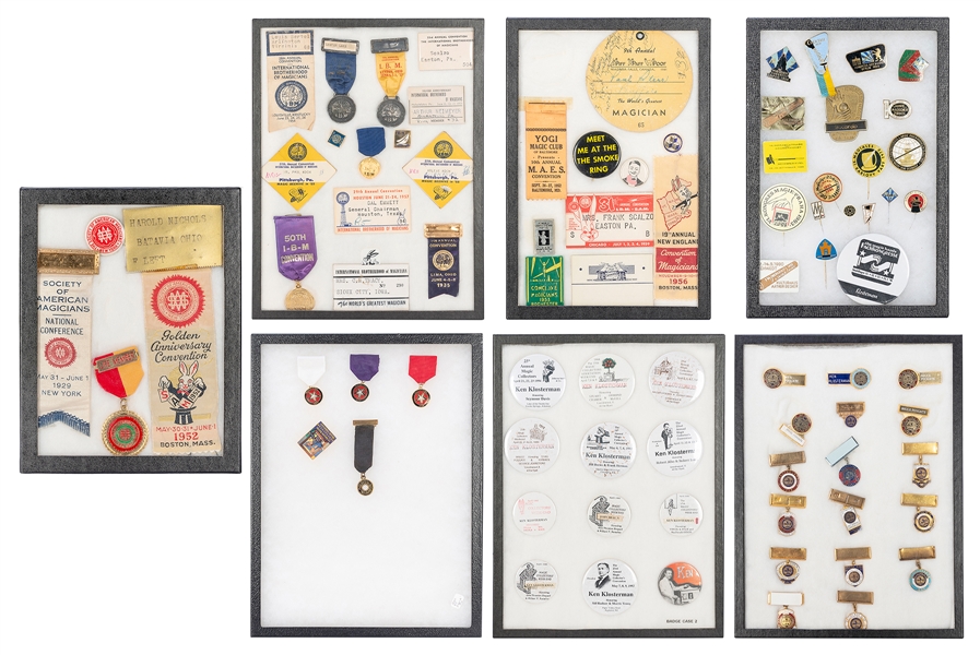  [BADGES & PINS] COLLECTION OF OVER 80 MAGIC CONVENTION AND ...