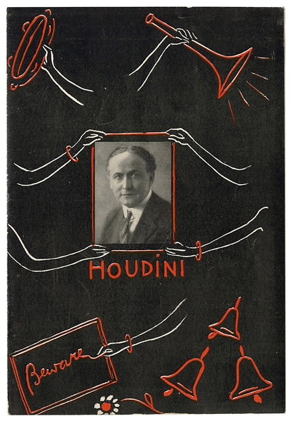 HOUDINI, Harry (Ehrich Weisz). Houdini spiritualism-themed pitch book/brochure. 