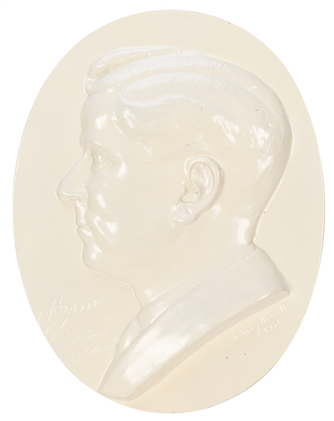  KASSNER, ALOIS. PLASTER BUST MEDALLION OF KASSNER THE MAGIC...