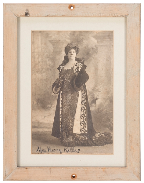  KELLAR, EVA. PORTRAIT OF EVA KELLAR. Circa 1900. Full-lengt...