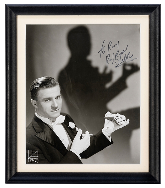  RAY, DEL (RAYMOND PETROSKY). INSCRIBED AND SIGNED PORTRAIT ...