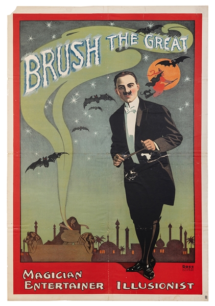  BRUSH, EDWIN. BRUSH THE GREAT. Chicago: Goes Litho., ca. 19...