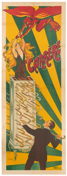  CARRERE.CARERRE CANE CABINET POSTER. Paris: Eloit, ca. 1920...