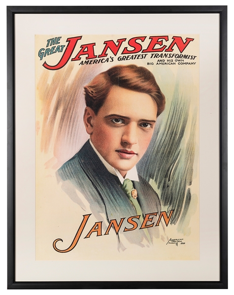  JANSEN, HARRY. THE GREAT JANSEN. AMERICA’S GREATEST TRANSFO...