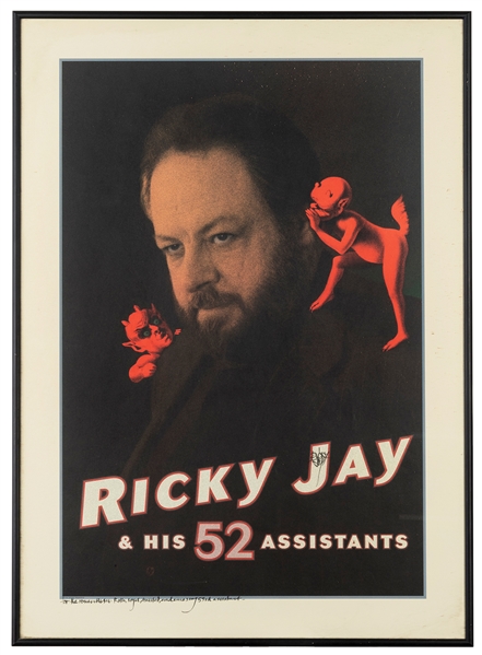 Ricky Jay & His 52 Assistants Poster, Signed