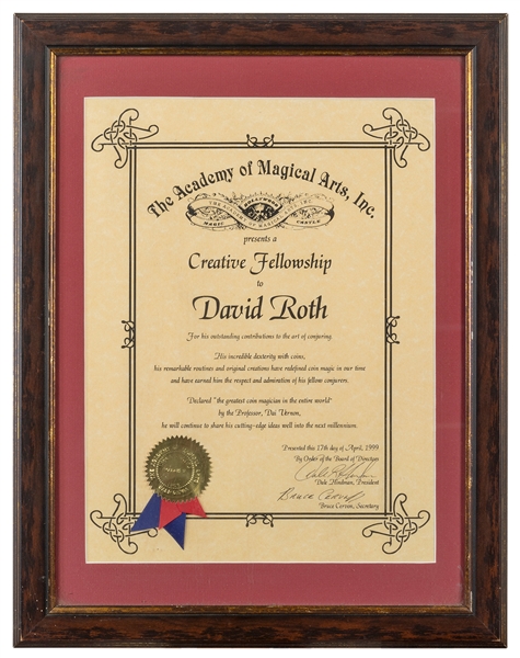 David Roths Creative Fellowship Award