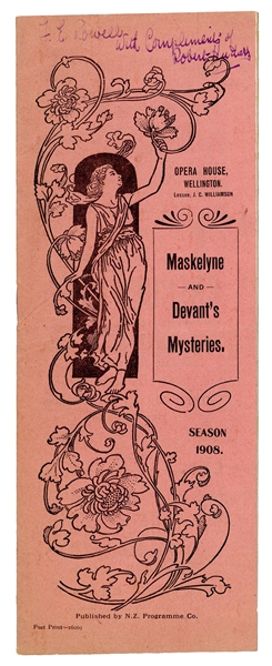 Program for Maskelyne & Devant’s New Zealand Tour