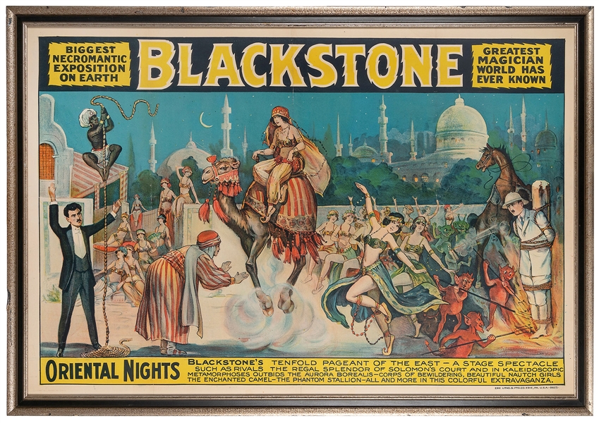  BLACKSTONE, HARRY (HENRY BOUGHTON). BLACKSTONE. ORIENTAL NI...