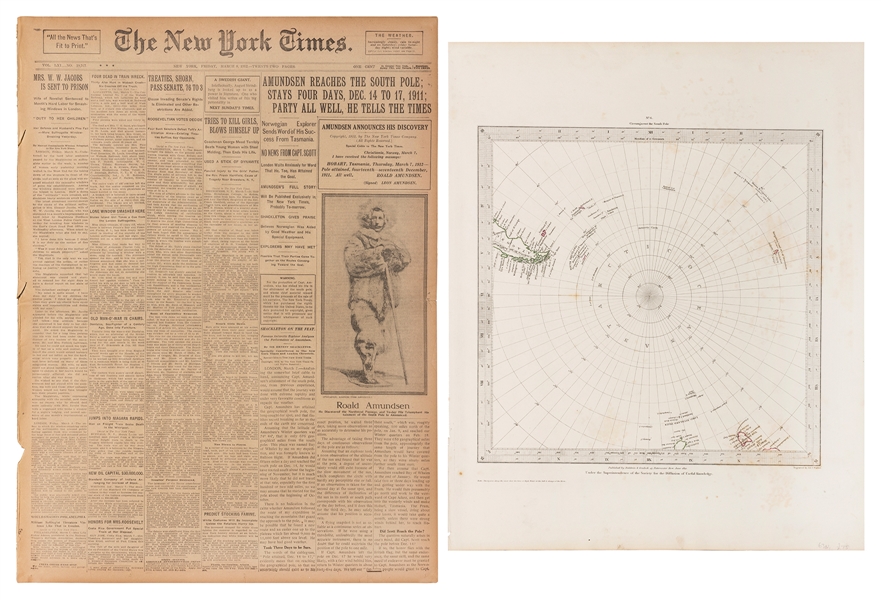  [POLAR]. A pair of ephemeral items, including: Circumjacent...