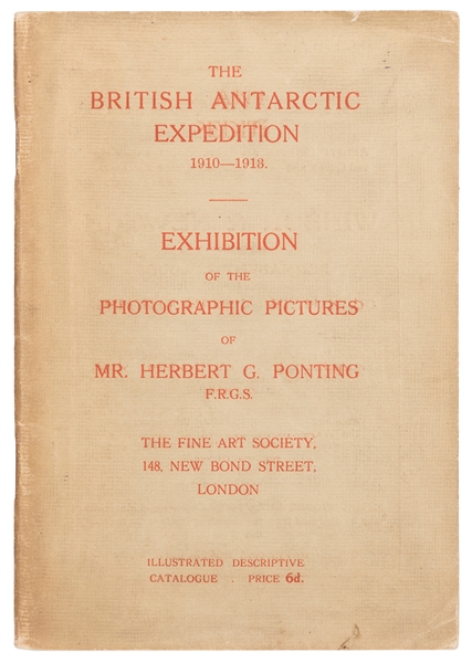  PONTING, Herbert G. (1870–1935), photographer. The British ...