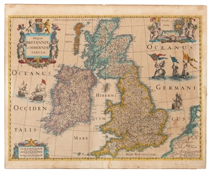  [MAP]. HONDIUS, Henricus (1597–1651). Magnae Britanniae et ...