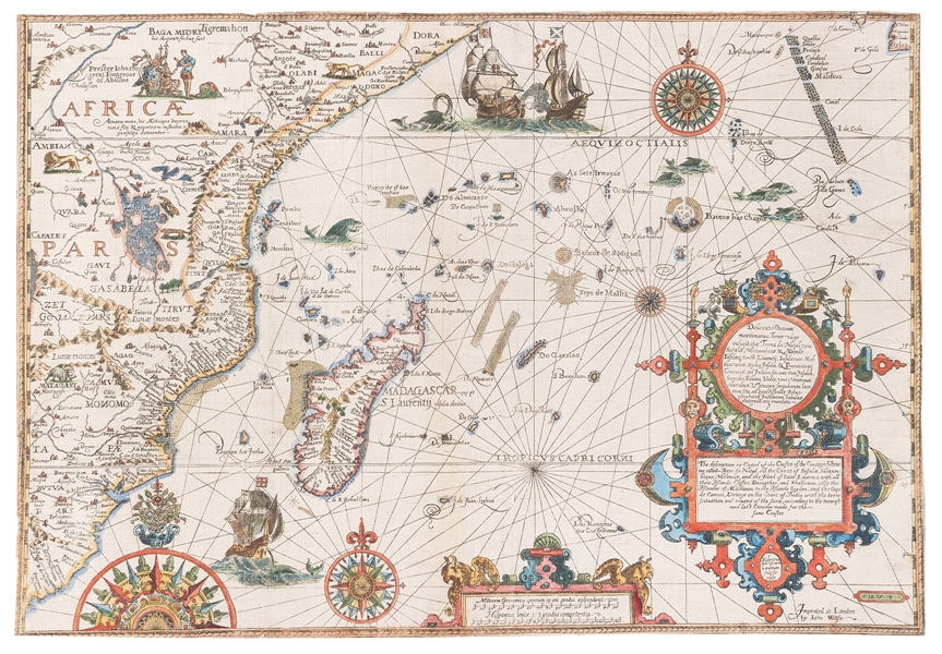  [MAP]. LINSCHOTEN, Jan Huygen van (1563–1611). Delineatio O...