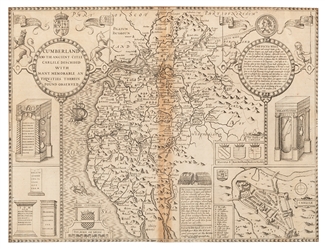  [MAP]. SPEED, John (1552–1629). Cumberland and the Ancient ...