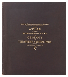  HAGUE, Arnold (1840–1917). Atlas to Accompany Monograph XXX...