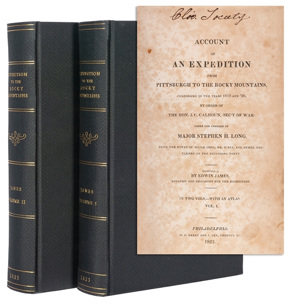  JAMES, Edwin (1797–1861), compiler. Account of an Expeditio...