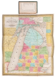  [MAP – MICHIGAN]. –– [MITCHELL, Samuel Augustus (1790–1868)...