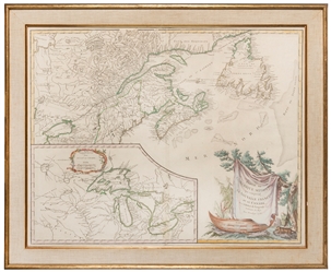  [MAP – GREAT LAKES REGION]. ROBERT DE VAUGONDY, Didier (172...