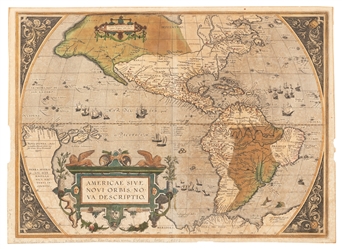  [MAP]. ORTELIUS, Abraham (1527–1598). Americae sive Novi Or...