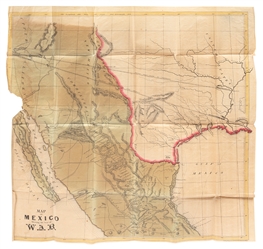  [MAP]. –– [SINCLAIR, Thomas, lithographer]. Map of Mexico S...