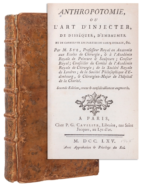  [MEDICINE]. SUE, Jean–Joseph (1710–1792). Anthropotomie, ou...