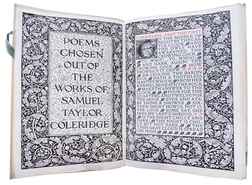  [KELMSCOTT PRESS]. COLERIDGE, Samuel Taylor (1772–1834). Po...