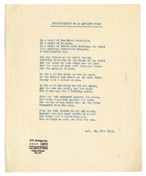  CHANDLER, Raymond (1888–1959). Typed manuscript (“Improvisa...