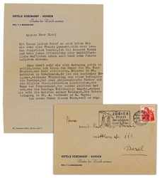  HESSE, Hermann (1877–1962). Typed letter signed (“H. Hesse”...