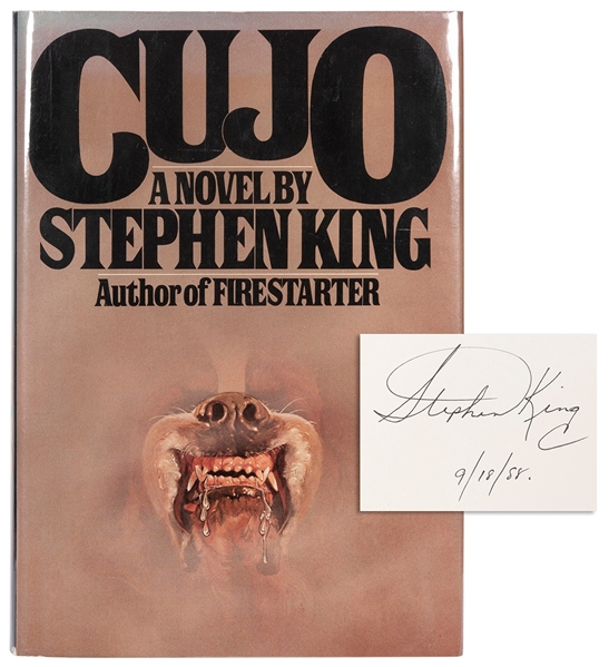  KING, Stephen (b. 1947). Cujo. New York: The Viking Press, ...