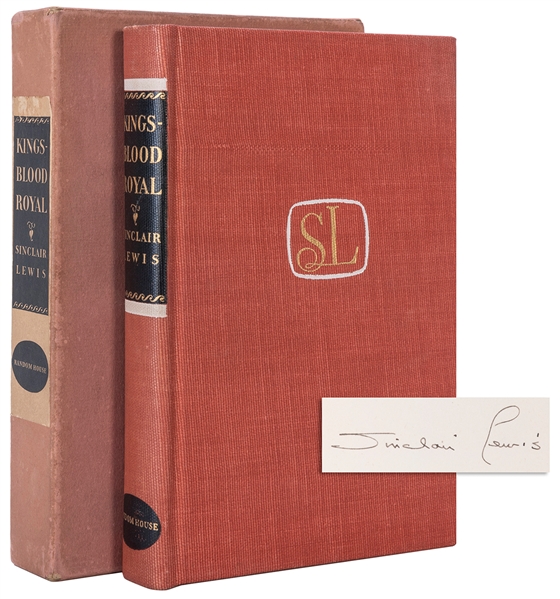  LEWIS, Sinclair (1885–1951). Kingsblood Royal. New York: Ra...