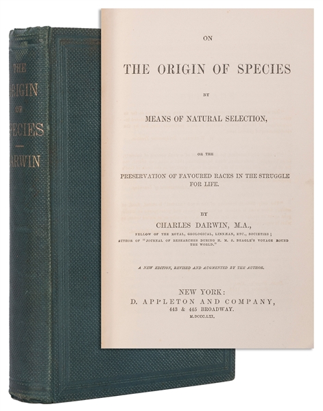  [SCIENCE]. DARWIN, Charles (1809–1882). On the Origin of Sp...