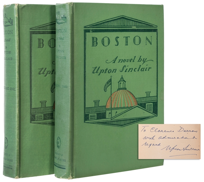  SINCLAIR, Upton (1878–1968). Boston. New York: Albert & Cha...