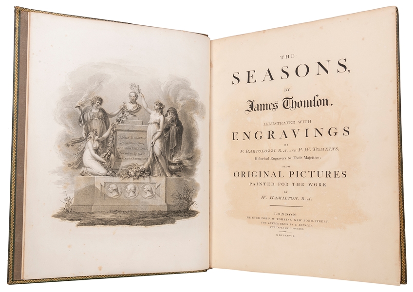  THOMSON, James (1700–1748). The Seasons. London: T. Bensley...