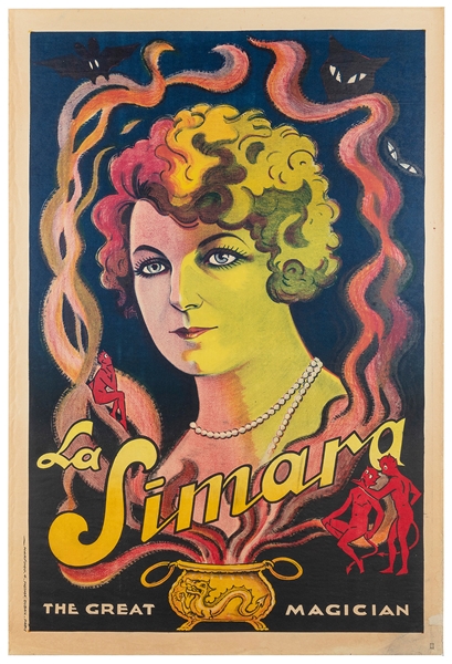  SINARA. SINARA THE GREAT MAGICIAN. Paris: Harford, 1920s. B...