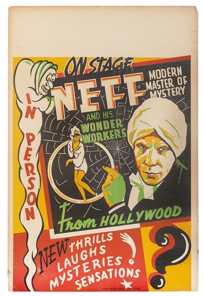  NEFF, WILLIAM. NEFF AND HIS WONDER WORKERS/ MODERN MASTER O...