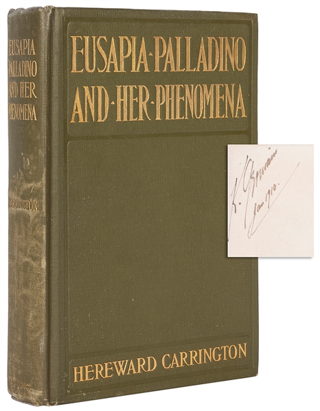  CARRINGTON, HEREWARD (1880-1958). EUSAPIA PALLADINO AND HER...