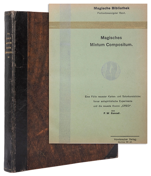  CONRADI, FRIEDRICH W. (1870-1944). MAGISCHES MIXTUM COMPOSI...