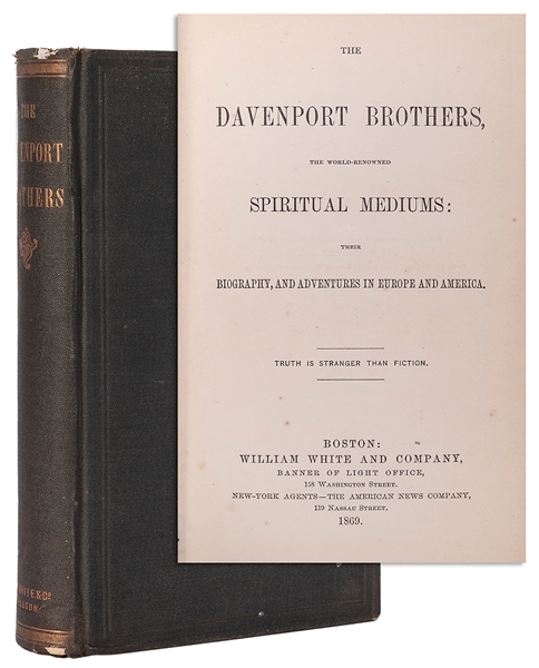  THE DAVENPORT BROTHERS. Boston: William White and Company, ...