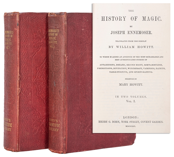  ENNEMOSER, JOSEPH (1787-1854). HISTORY OF MAGIC. London: He...