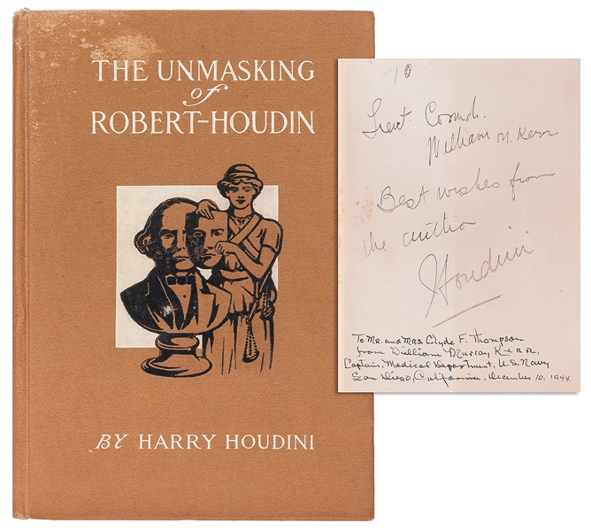  HOUDINI, HARRY (EHRICH WEISZ). THE UNMASKING OF ROBERT-HOUD...