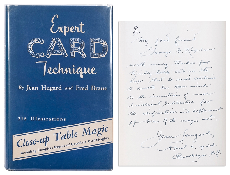  HUGARD, JEAN AND FRED BRAUE. EXPERT CARD TECHNIQUE. Minneap...