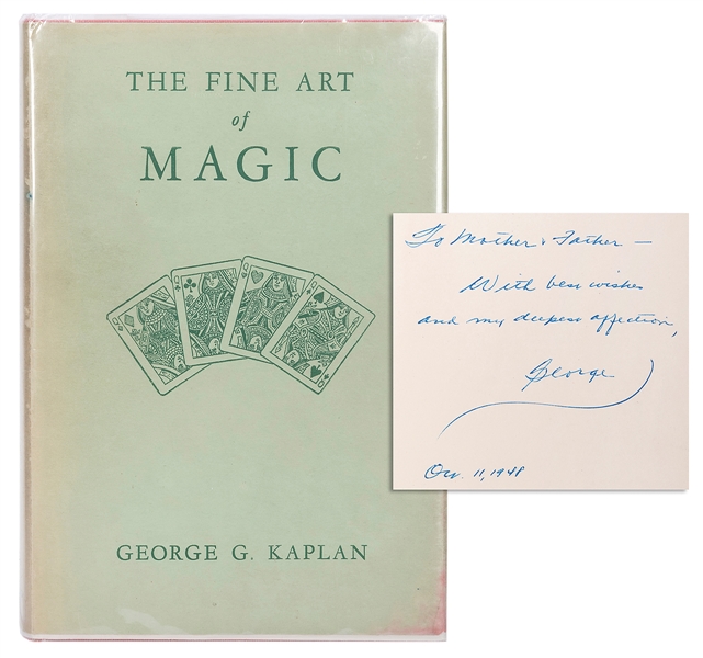  KAPLAN, GEORGE. THE FINE ART OF MAGIC. York: Fleming Book C...