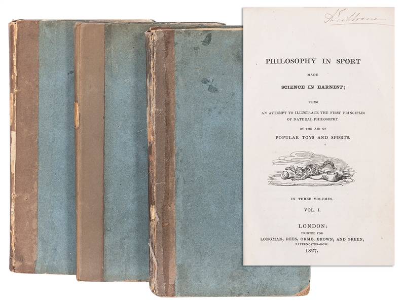  [PARIS, JOHN AYRTON (1785-1856)]. PHILOSOPHY IN SPORT. Lond...