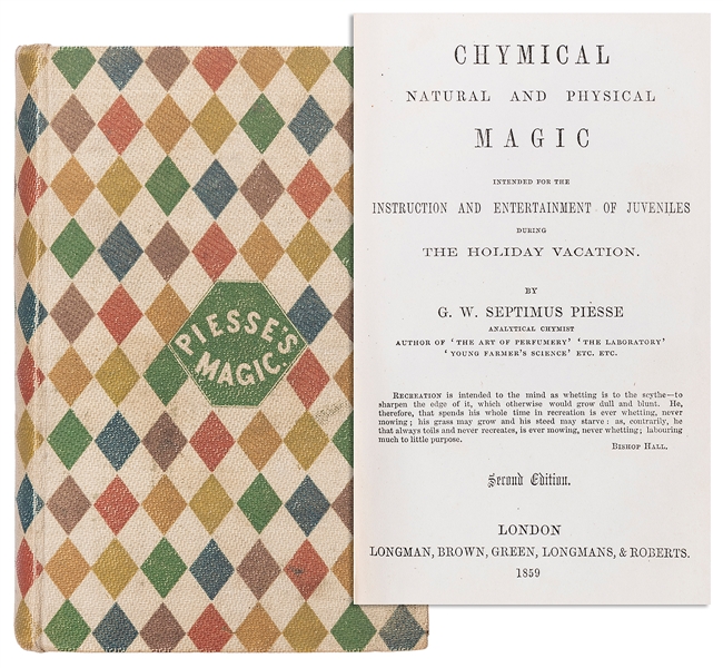  PIESSE, G.W. SEPTIMUS (1820-18820. CHYMICAL NATURAL AND PHY...