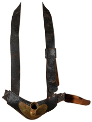  [CIVIL WAR]. Flag-bearer’s belt with original brass and tin...