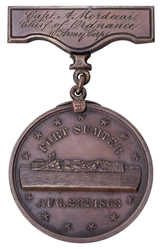  [CIVIL WAR]. Gillmore Medal awarded to Captain Alfred Morde...