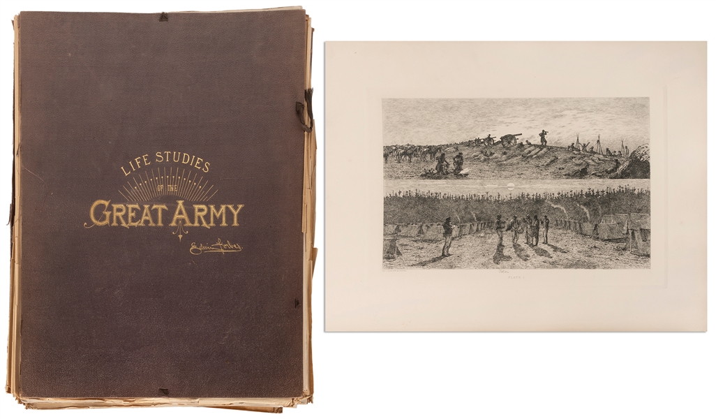  [CIVIL WAR]. FORBES, Edwin (1839-1835). Life Studies of the...