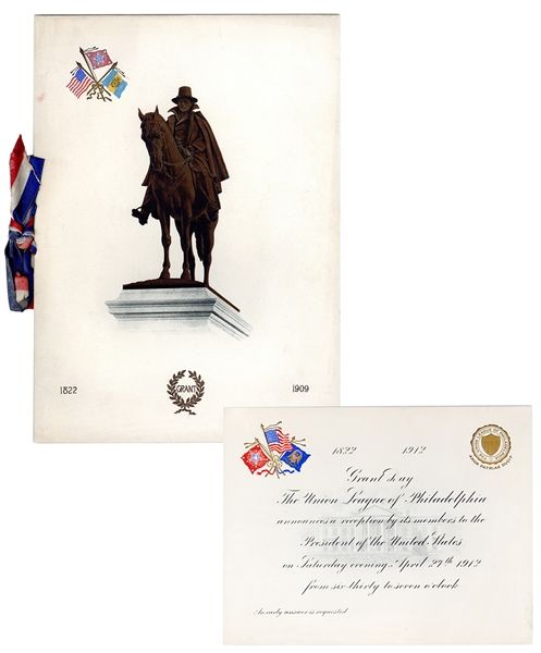  GRANT, Ulysses S. (1822-1885). A program and invitation fro...